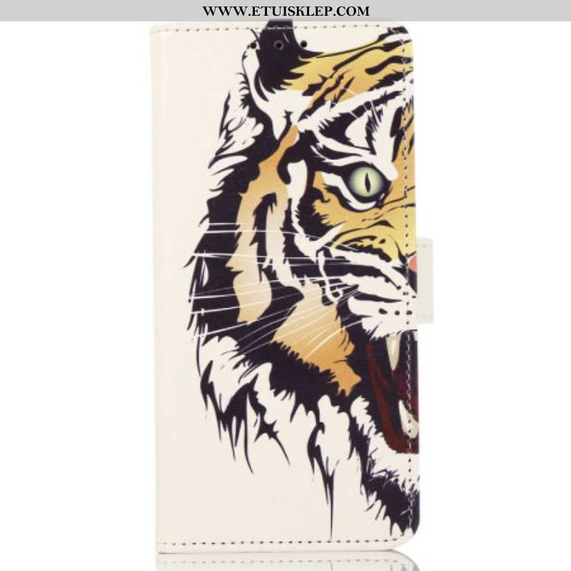 Etui Folio do Xiaomi Redmi Note 12 4G Zaciekły Tygrys